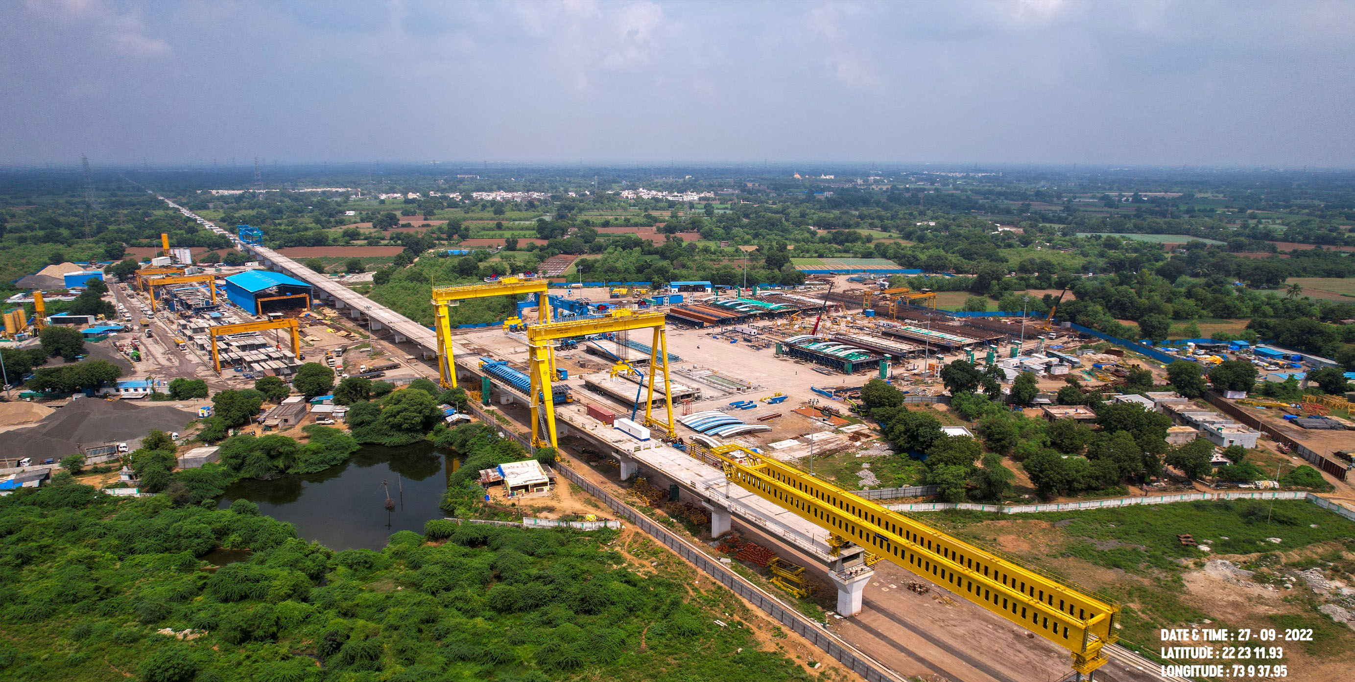 સુરત જિલ્લામાં (KRB કેનાલ) પિયર કામ, જૂન 2023.